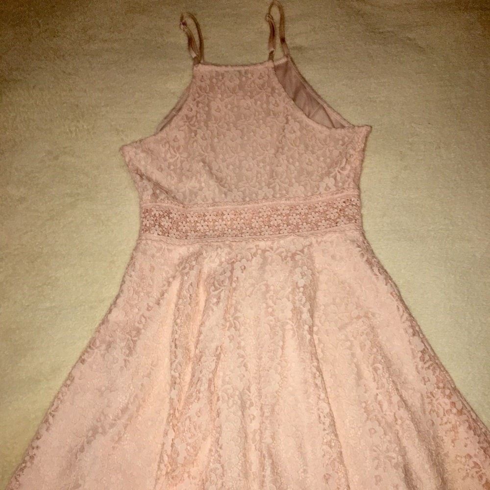 Adorable dainty Haute Monte baby pink dress